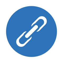 Isolated link symbol design icon
