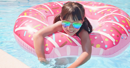 Cute Girl In Swimming Pool