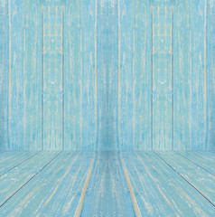 Blue wooden texture and background