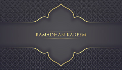 Ramadan Kareem Elegant design and luxury islamic background