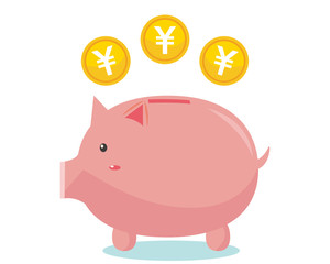 豚　ぶたの貯金箱　貯金箱　お金　コイン　￥