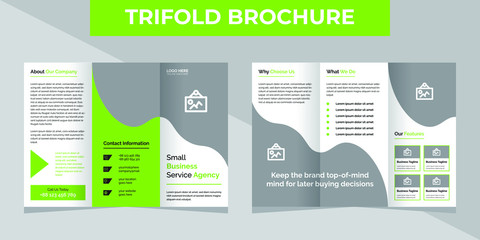 Business trifold brochure template