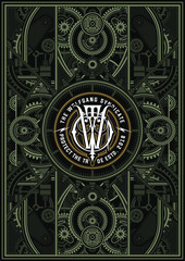 Steampunk Poster Chapter are perfect for using on poster, badges and other creative applications.