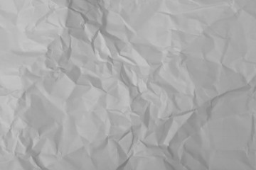 white crumpled paper texture background. 