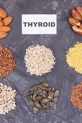 Nutritious products and ingredients as source vitamins for healthy thyroid