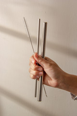 pajillas de metal popotes ecológicos 