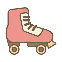 skate roller child toy block style icon