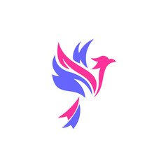 Naklejka premium szablon logo feniksa