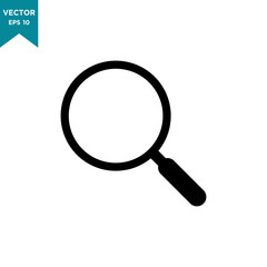 magnifying glass vector icon in trendy flat design 