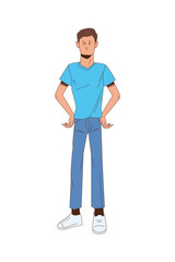 young man avatar character icon