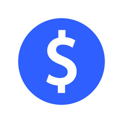 Dollar coin icon