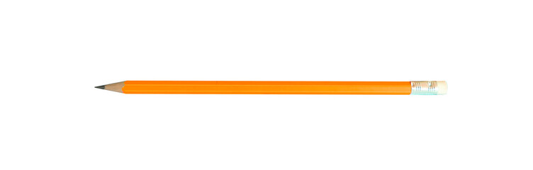 Pencil with Copy Space Isolated on a White Background.