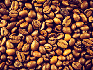 Coffee beans background