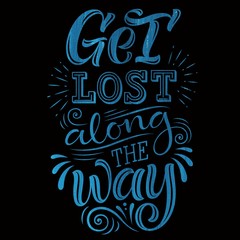 Typography design with gradients