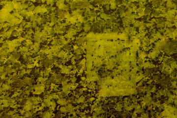 Texture of yellow granite with dark dots.