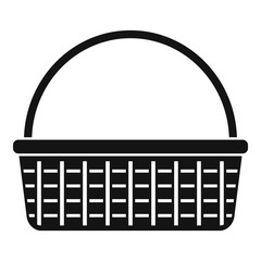 Market wicker icon. Simple illustration of market wicker vector icon for web design isolated on white background