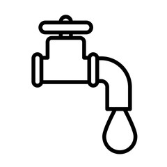 key dripping oil , line style icon