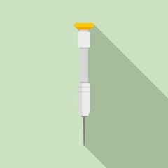 Small phone screwdriver icon. Flat illustration of small phone screwdriver vector icon for web design