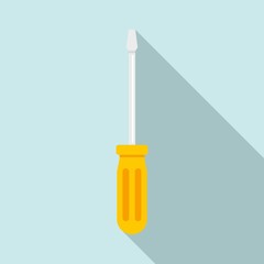 Line phone screwdriver icon. Flat illustration of line phone screwdriver vector icon for web design
