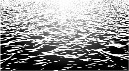 Illustration of waves sea ocean lake water surface 