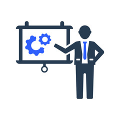 Presentation business service icon