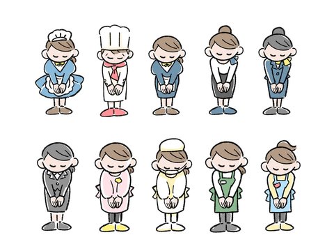 謝罪　職業　イラスト