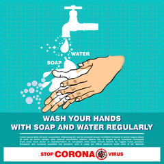 Wash Your Hands, poster and Banner