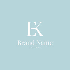 EK logo elegance skyblue