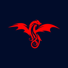 dragon logo template