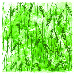 background of green grass