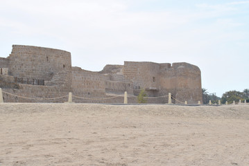 Bahrain National Fort view at Sunny day