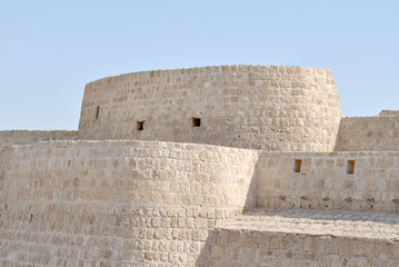 Bahrain National Fort view at Sunny day