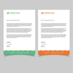  Business letterhead template minimal design