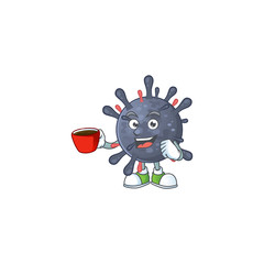 Coronavirus epidemic mascot design style showing an Okay gesture