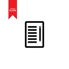 File icon. Document icon. Paper icon. Flat design style on trendy icon.