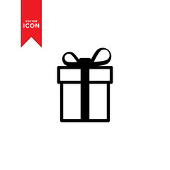 Gift icon vector. Gift symbol icon. Simple design on trendy icon.