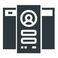 site  account black icon on white background