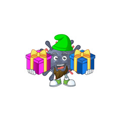 Funny face cartoon design of coronavirus epidemic with tongue out