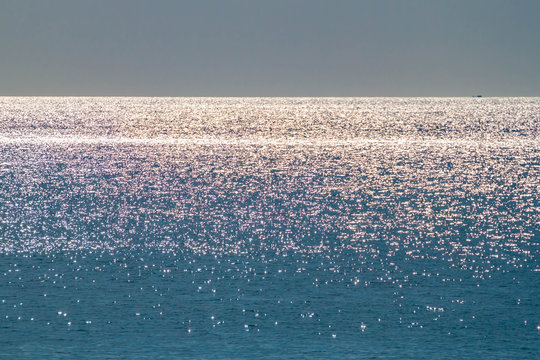 Sparkling Sea at White sand beach, Koh Chang, Thailand,  2019 November
