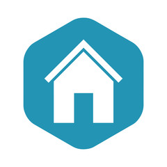 Obraz premium House icon. Home page symbol in a simple, flat style. Vector illustration for design and web isolated on white background.