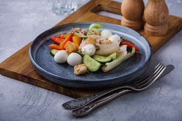Greek salad. Tasty and healthy lunch