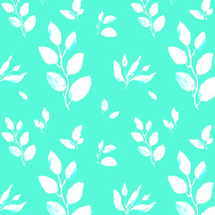Drawn leaves pattern multicolored wallpaper patterns