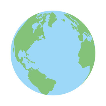 world planet earth isolated icon