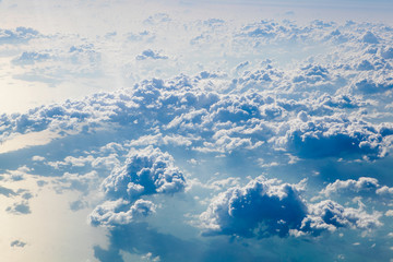 blue sky with white clouds