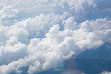 blue sky with white clouds