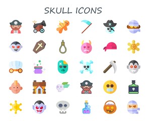 skull icon set