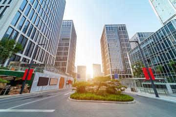 Financial district skyscraper