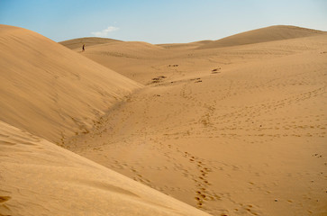 Fototapeta na wymiar Dunes in Maspalomas, Gran Canaria