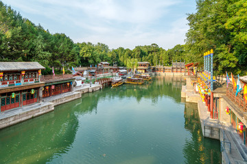Fototapeta na wymiar The Summer Palace, back hill lake and Suzhou StreetH