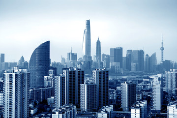 Shanghai Pudong city building
